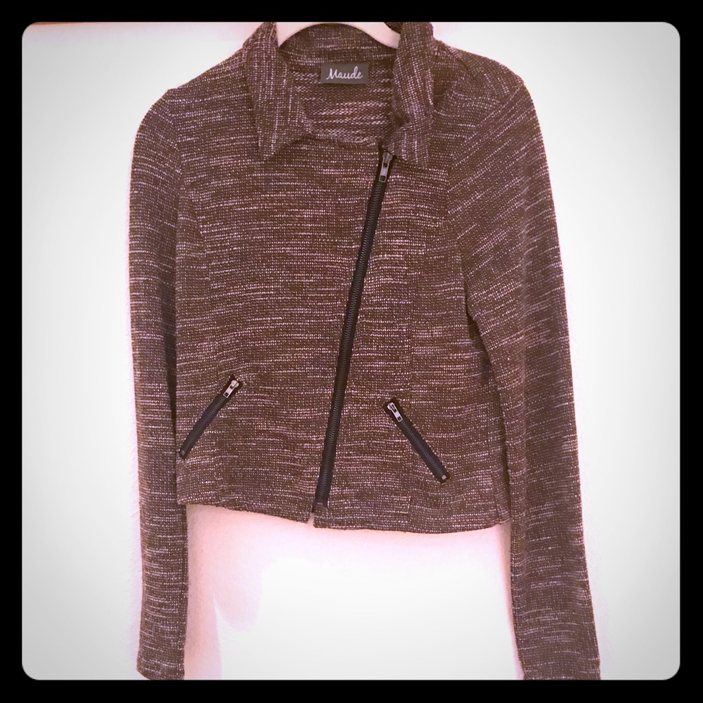 Maude olive moto jacket